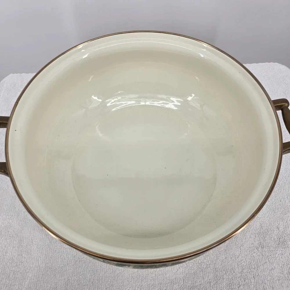 VTG Tabletops Unlimited Essence Fruit Enamelware Nesting Bowls & Pot Set 5pc